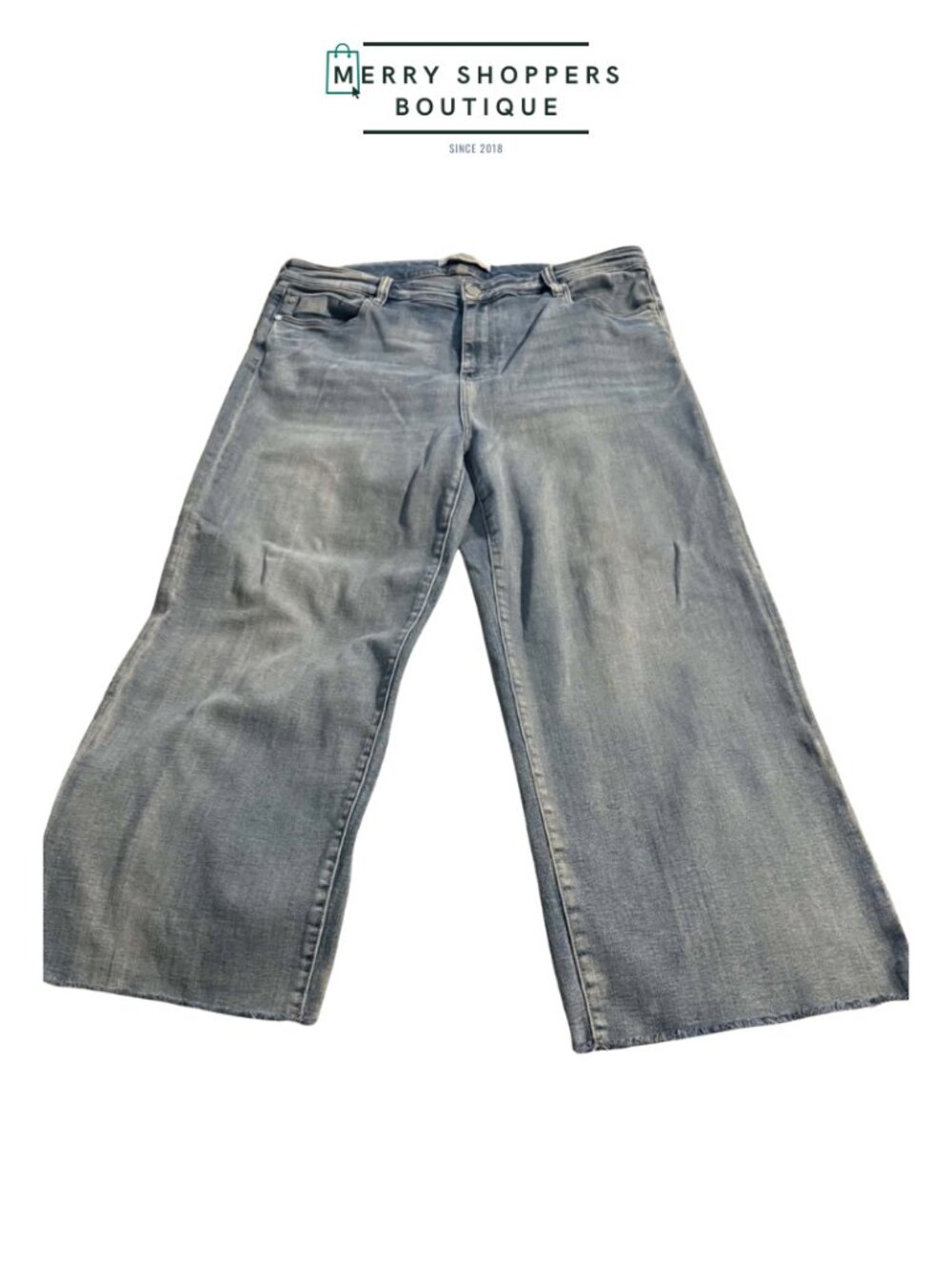 Women’s Wide Leg Raw Hem Jeans